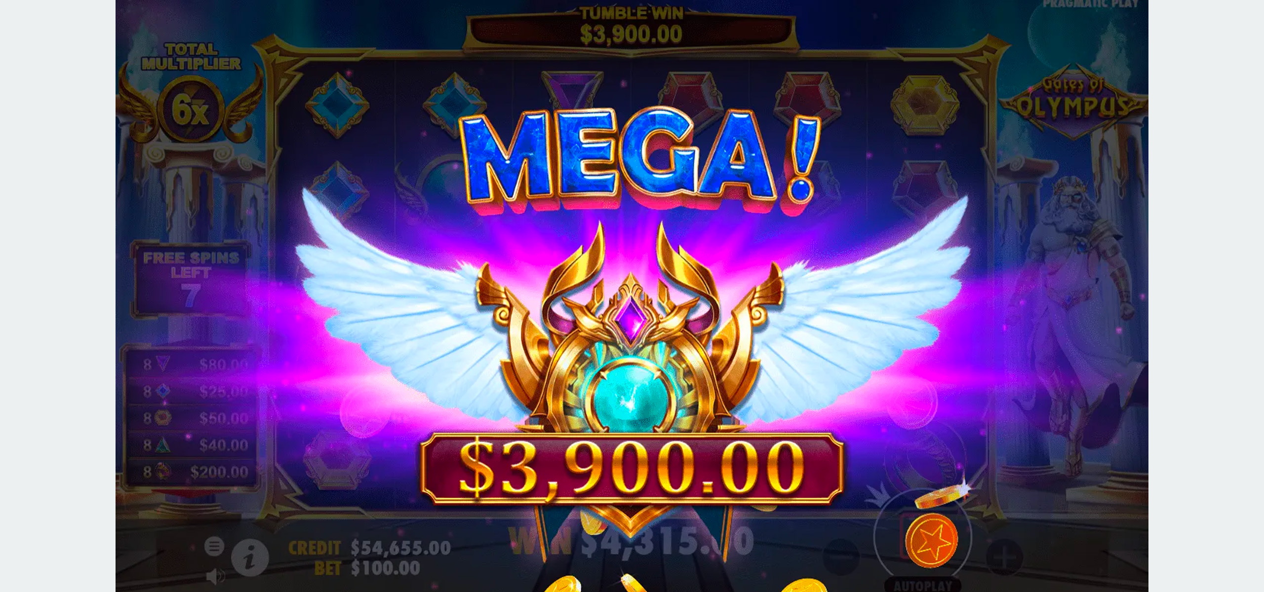 gates of olympus gameplay
